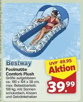 Famila Nord Ost Bestway Poolmatte Comfort Plush Angebot