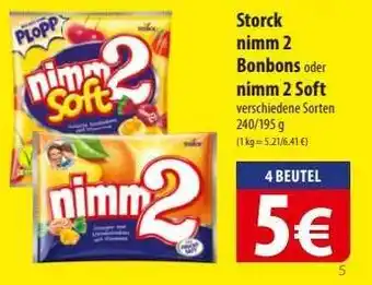 Famila Nord Ost Storck nimm 2 Bonbons oder nimm 2 Soft Angebot