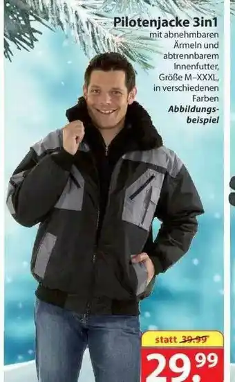 Famila Nord Ost Pilotenjacke 3in1 Angebot