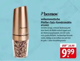 Famila Nord Ost Bestron vollautomatische Pfeffer-/Salz-/Gewürzmühle APS300CO Angebot