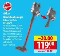 Famila Nord Ost Akku-Handstaubsauger H-Free 100 Pets HF122GPT Angebot