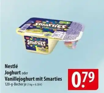 Famila Nord Ost Nestlé Joghurt oder Vanillejoghurt mit Smarties Angebot