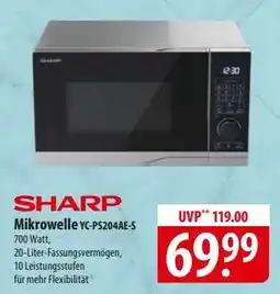 Famila Nord Ost Sharp Mikrowelle YC-PS204AE-S Angebot