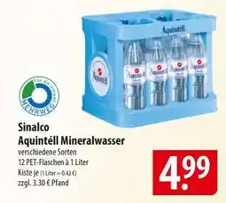 Famila Nord Ost Sinalco Aquintéll Mineralwasser Angebot