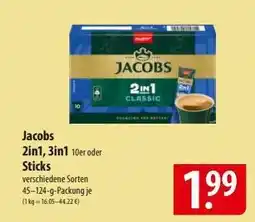 Famila Nord Ost Jacobs 2in1, 3in1 Sticks Angebot