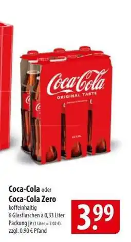 Famila Nord Ost Coca-Cola oder Coca-Cola Zero Angebot