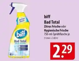 Famila Nord Ost biff Bad Total Zitrus Frische oder Hygienische Frische Angebot