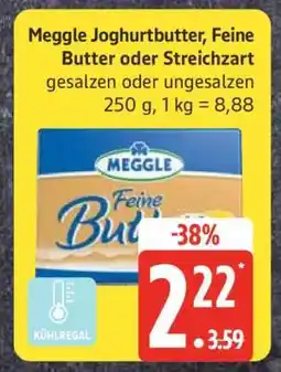 Edeka Meggle Joghurtbutter Feine Butter oder Streichzart Angebot