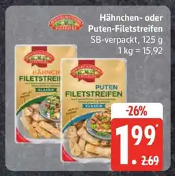 Edeka Hähnchen- oder Puten-Filetstreifen Angebot