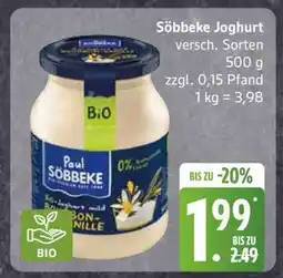 Edeka Söbbeke Joghurt Angebot