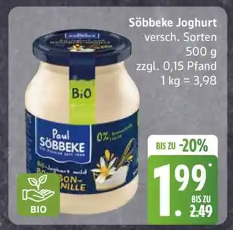 Edeka Söbbeke Joghurt Angebot