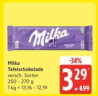 Edeka Milka Tafelschokolade Angebot