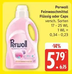 Edeka Perwoll Feinwaschmittel Flüssig oder Caps Angebot
