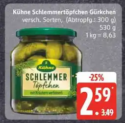 Edeka Kühne Schlemmertöpfchen Gürkchen Angebot