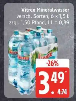 Edeka Vitrex Mineralwasser Angebot