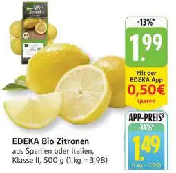 Edeka EDEKA Bio Zitronen Angebot