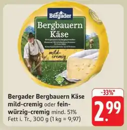 Edeka Bergader Bergbauern Käse mild-cremig Angebot