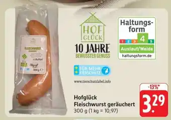 Edeka Hofglück Fleischwurst geräuchert Angebot