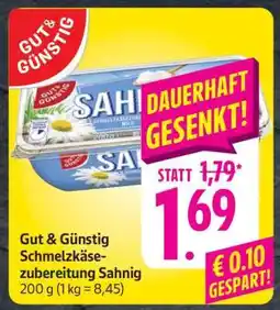 Edeka Gut & Günstig Schmelzkäsezubereitung Sahnig Angebot