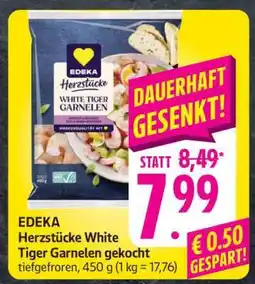 Edeka EDEKA Herzstücke White Tiger Garnelen gekocht Angebot
