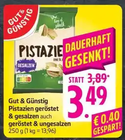 Edeka Gut & Günstig Pistazien geröstet & gesalzen Angebot
