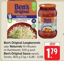 Edeka Ben’s Original Langkornreis oder Naturreis Angebot
