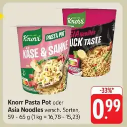 Edeka Knorr Pasta Pot oder Asia Noodles Angebot