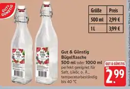 Edeka Gut & Günstig Bügelflasche Angebot