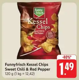 Edeka Funnyfrisch Kessel Chips Sweet Chili & Red Pepper Angebot