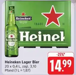 Edeka Heineken Lager Bier Angebot