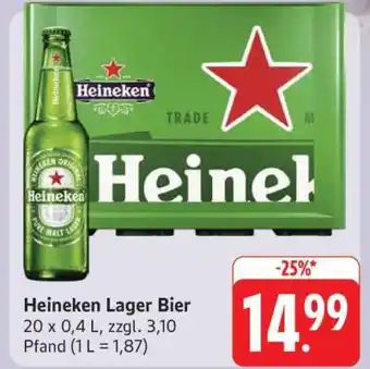 Edeka Heineken Lager Bier Angebot