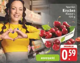 Edeka Spanien Kirschen Klasse I, 100 g Angebot