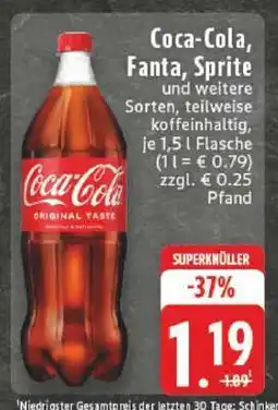 Edeka Coca­Cola/ Fanta/ Sprite Angebot