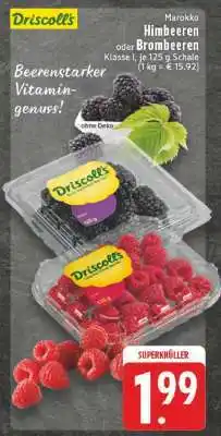 Edeka Driscoll's Himbeeren oder Brombeeren Angebot