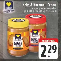 Edeka EDEKA Herzstücke Keks & Karamell Creme Angebot