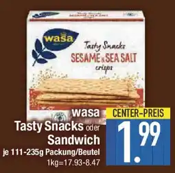 E-Center wasa Tasty Snacks oder Sandwich Angebot