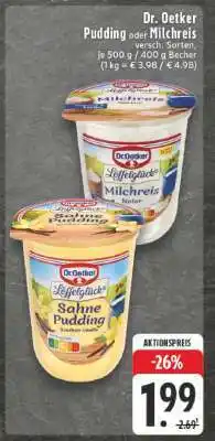 Edeka Dr. Oetker Pudding oder Milchreis Angebot