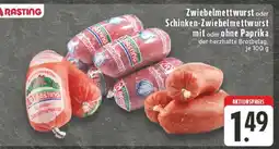 Edeka Rasting Zwiebelmettwurst oder Schinken-Zwiebelmettwurst Angebot