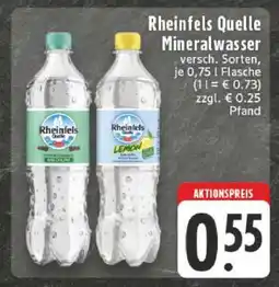 Edeka Rheinfels Quelle Mineralwasser Angebot