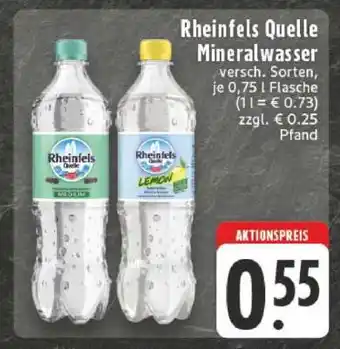 Edeka Rheinfels Quelle Mineralwasser Angebot