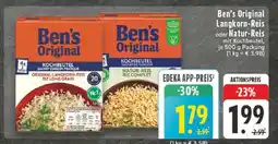 Edeka Ben's Original Langkorn-Reis oder Natur-Reis Angebot