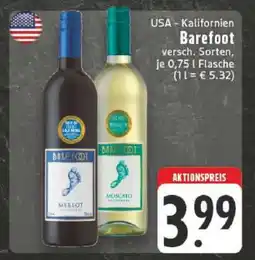 Edeka Barefoot Wein Angebot
