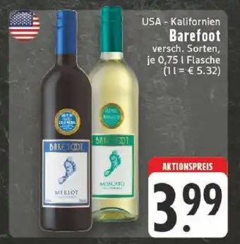 Edeka Barefoot Wein Angebot