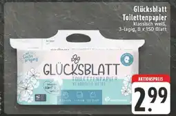 Edeka GLÜCKSBLATT Toilettenpapier Angebot