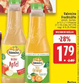 Edeka Valensina Fruchtsäfte Angebot