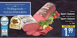 Edeka Reinert Sport-Salami oder Strohschewein Sport-Salami Angebot