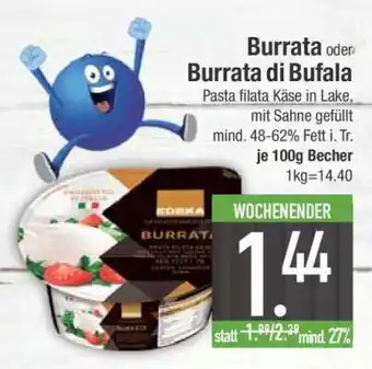 Edeka Burrata oder Burrata di Bufala Angebot