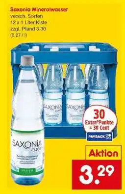 Netto Marken-Discount Saxonia Mineralwasser Angebot