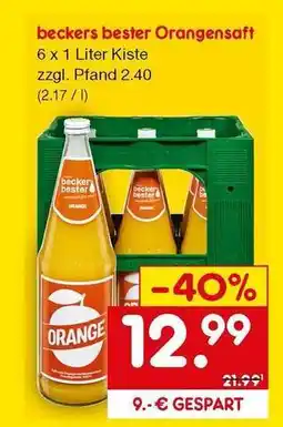 Netto Marken-Discount beckers bester Orangensaft Angebot