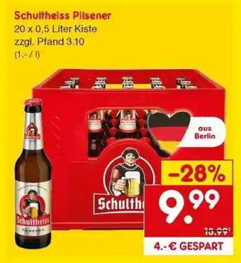 Netto Marken-Discount SCHULTHEISS Pilsener Angebot